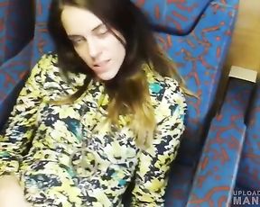 Horny guys having sex in the train