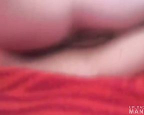 Naughty slim redhead masturbating on camera