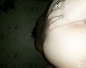 Fingering her ass while she riding my dork