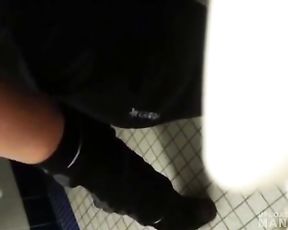 Teen with big ass banged in bathroom