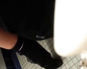 Teen with big ass banged in bathroom