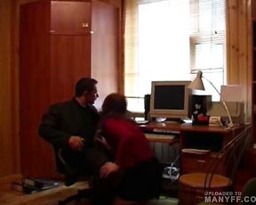 Sexy secretary gets fucked after work