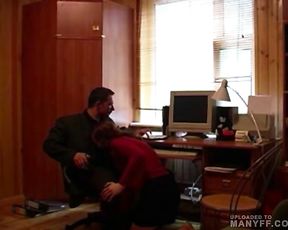 Sexy secretary gets fucked after work