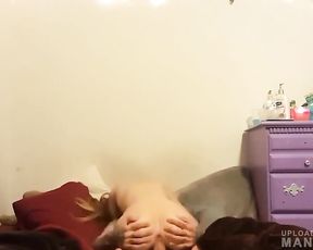 Young slim girlfriend fucked hard on top